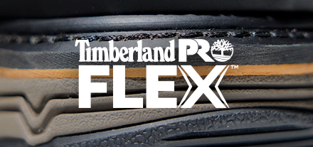 La tecnología Timberland PRO® FLEX te brinda un rango completo de movimiento sin resistencia. Características como ranuras flexibles ubicadas anatómicamente debajo del pie y telas duraderas que se extienden por encima del pie aseguran que tus zapatos trabajarán contigo en cada paso.